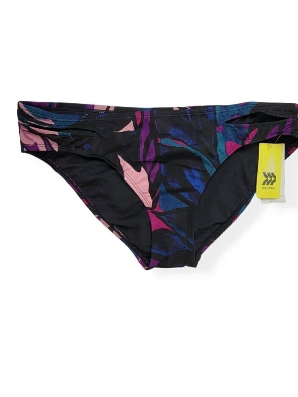 All in Motion Multi Colored Bikini Bottom  Small 4-6
